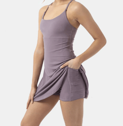 Shaniya Sports Dress Combined in Short Jumpsuit