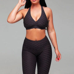 Valeria Textured Sports Set