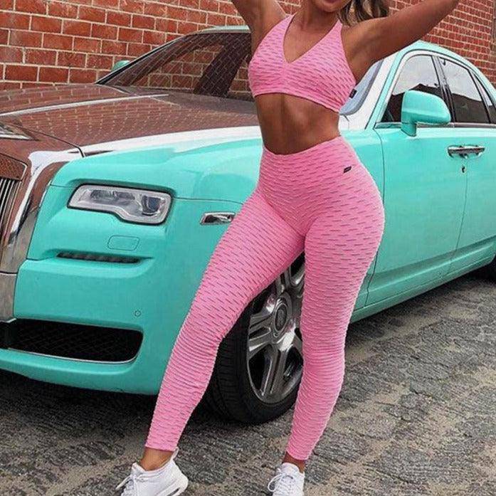 Valeria Textured Sports Set