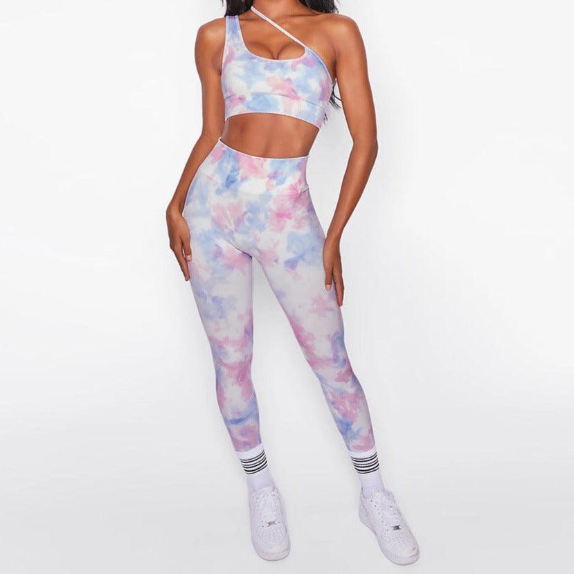 Iris colorful Sports Bra & High Waist Leggings Set