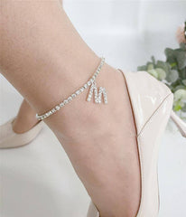 Belle Letter Print Anklet
