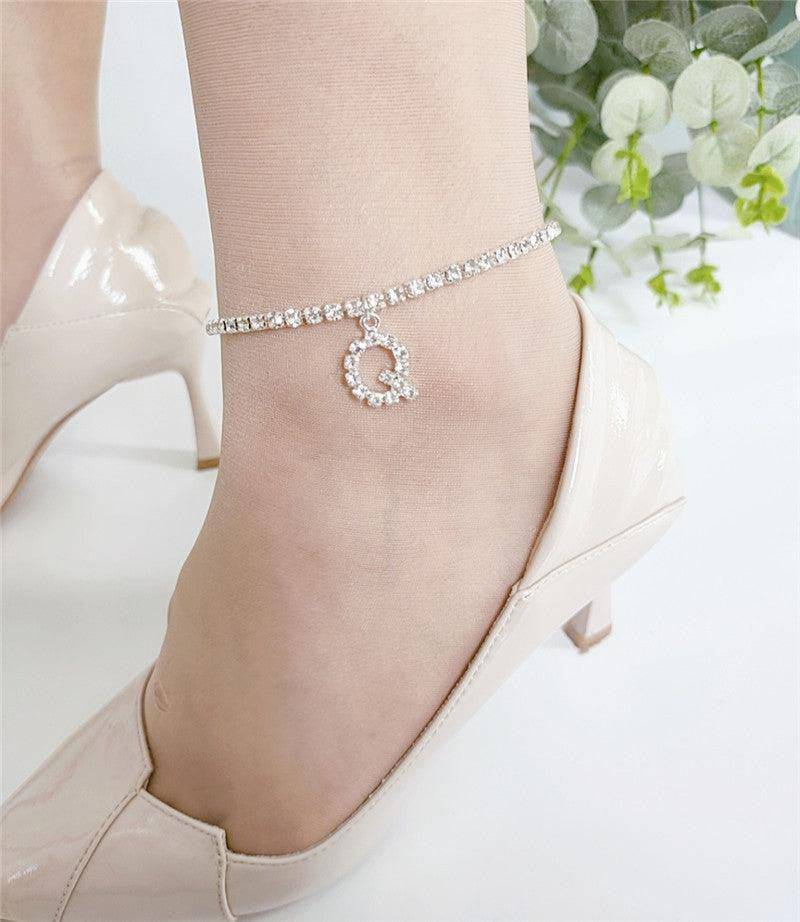 Belle Letter Print Anklet