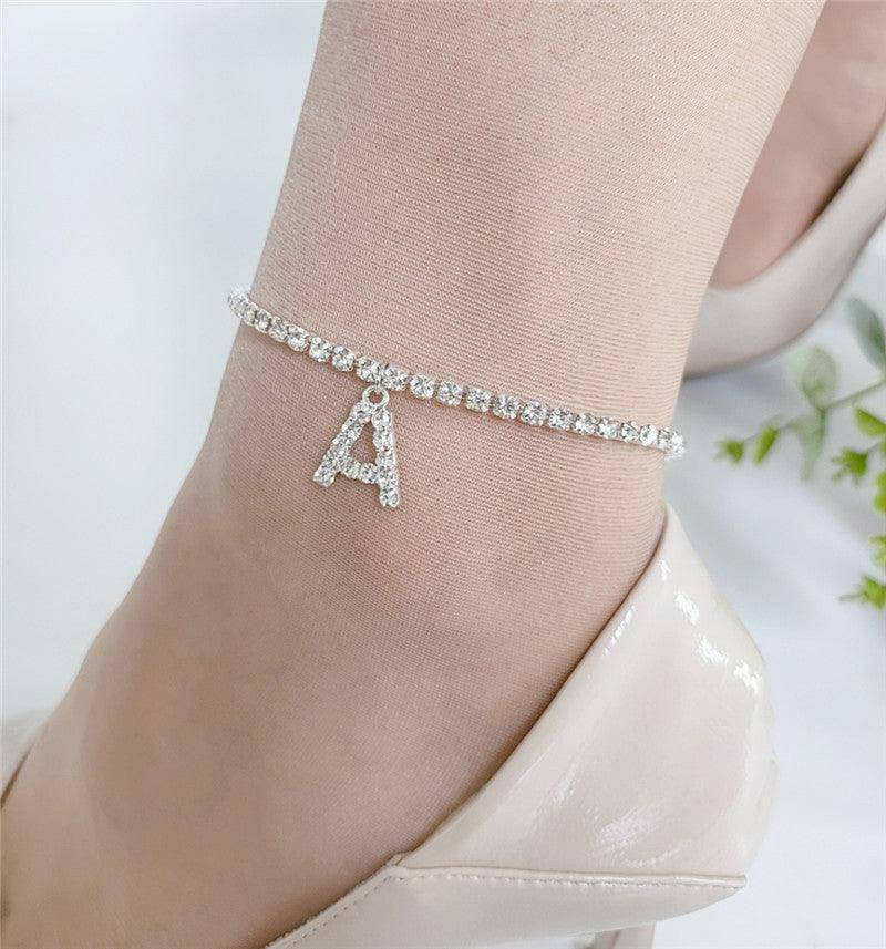 Belle Letter Print Anklet