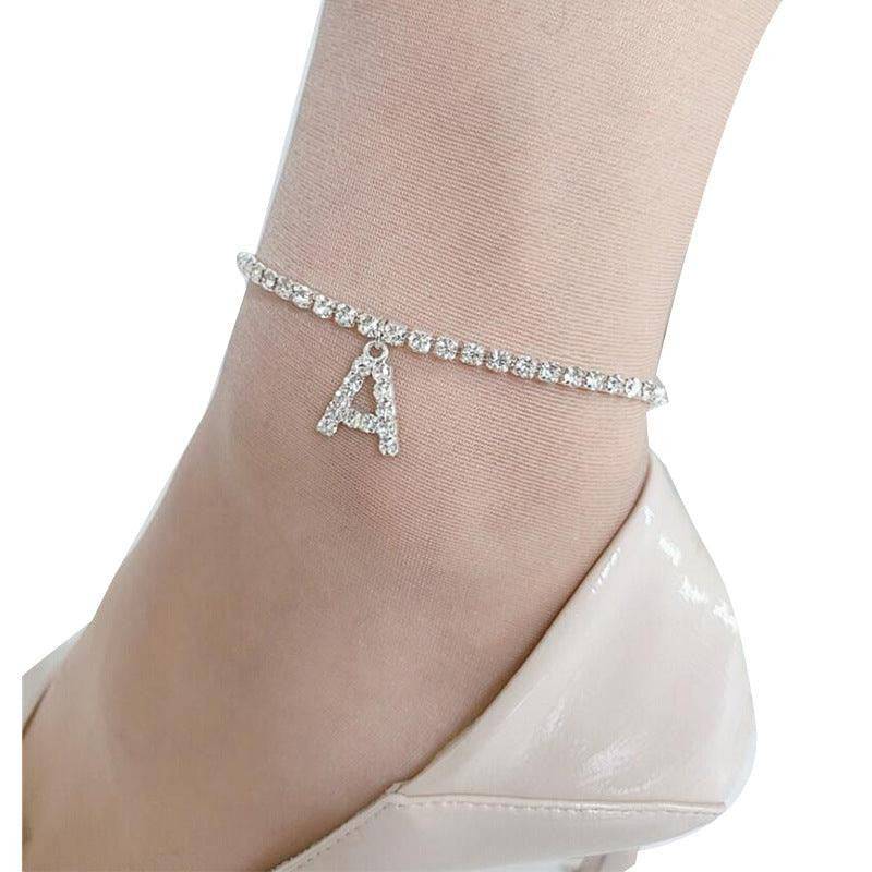 Belle Letter Print Anklet