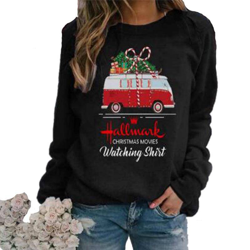 Alisha Christmas Print Pullover Top