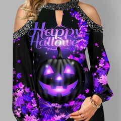 Lana Cold Shoulder Halloween Top