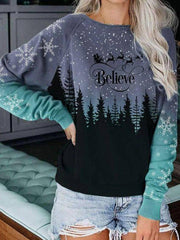 Lexi Snowflake Print Pullover