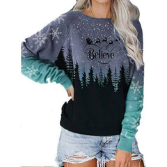 Lexi Snowflake Print Pullover