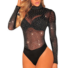 Serenity Studded Sheer Mesh Bodysuit