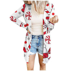 Lauren Christmas Print Cardigan