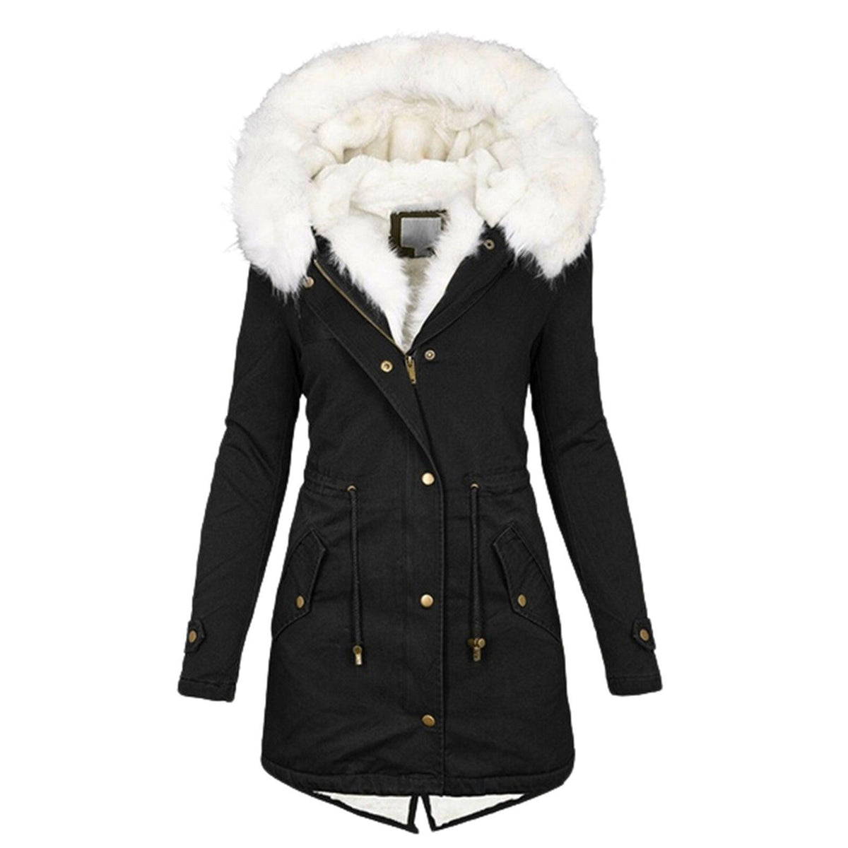 Hannah Solid Winter Trench Coat