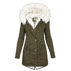 Hannah Solid Winter Trench Coat