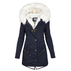 Hannah Solid Winter Trench Coat