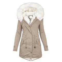 Hannah Solid Winter Trench Coat