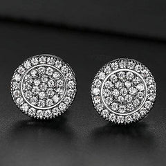 Quin Round Zirconia Earrings
