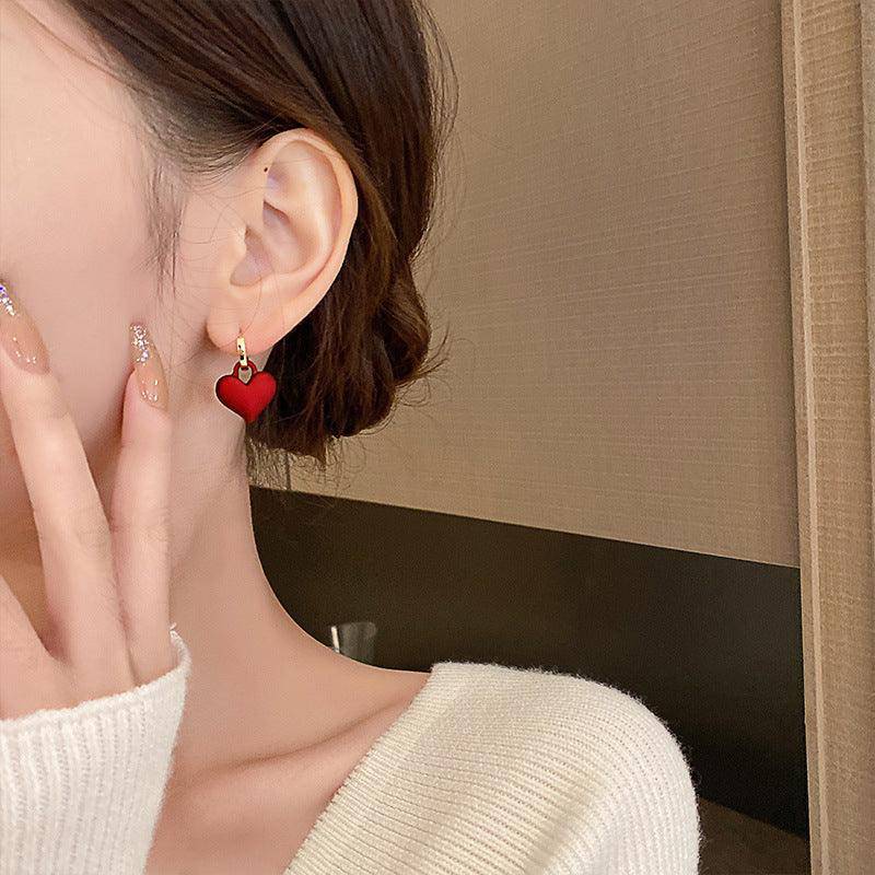 Darcey Huggie Heart Earrings