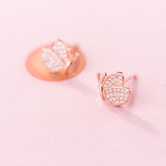 Lisa Crystal Rhinestone Butterfly Earrings