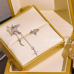 Kasandra Rhinestone Tassel Rhinestone Ear Clip