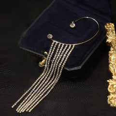Hildred  Tassel Rhinestone Earrings