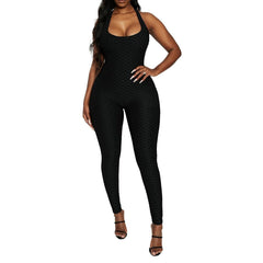 Kloe Solid Textured Jumpsuit