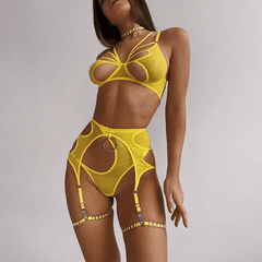 Maybelle Lace Cut Out Lingerie Set