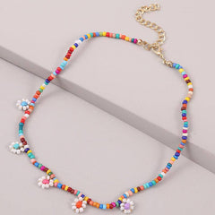 Syd Handmade Flower Bead Necklace