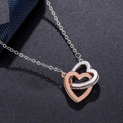 Emma Two Hearts Embellished Necklace