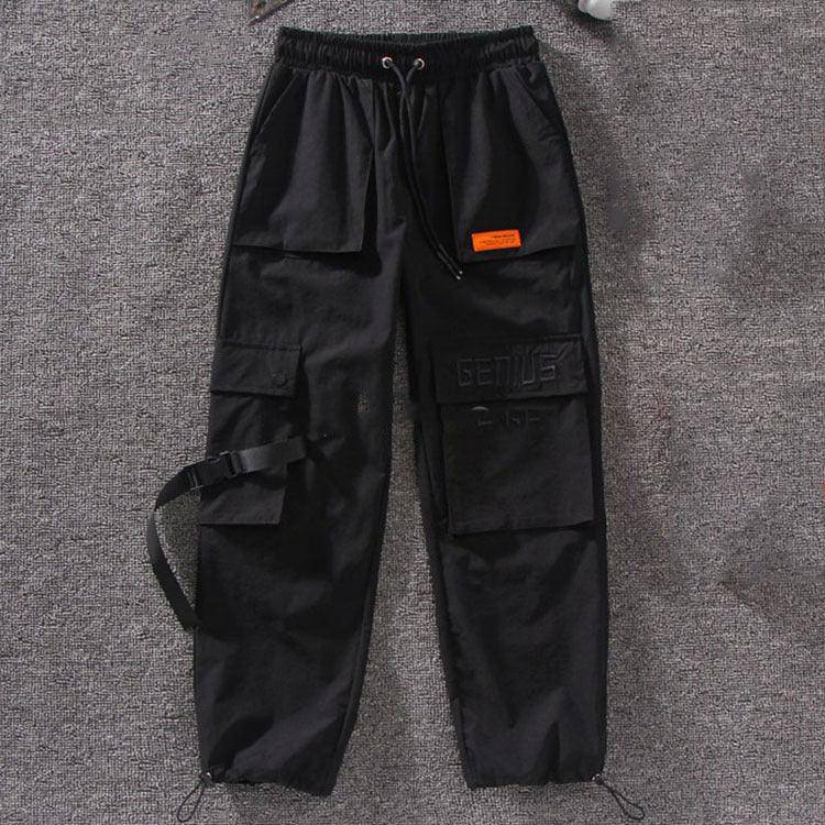 Joyce Elastic Waist Solid Cargo Pants