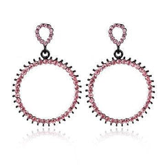 Jennifer Vintage Rhinestone Circle Earrings