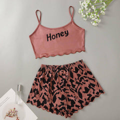 Lindsey Printed Cami Top & Mini Shorts Set