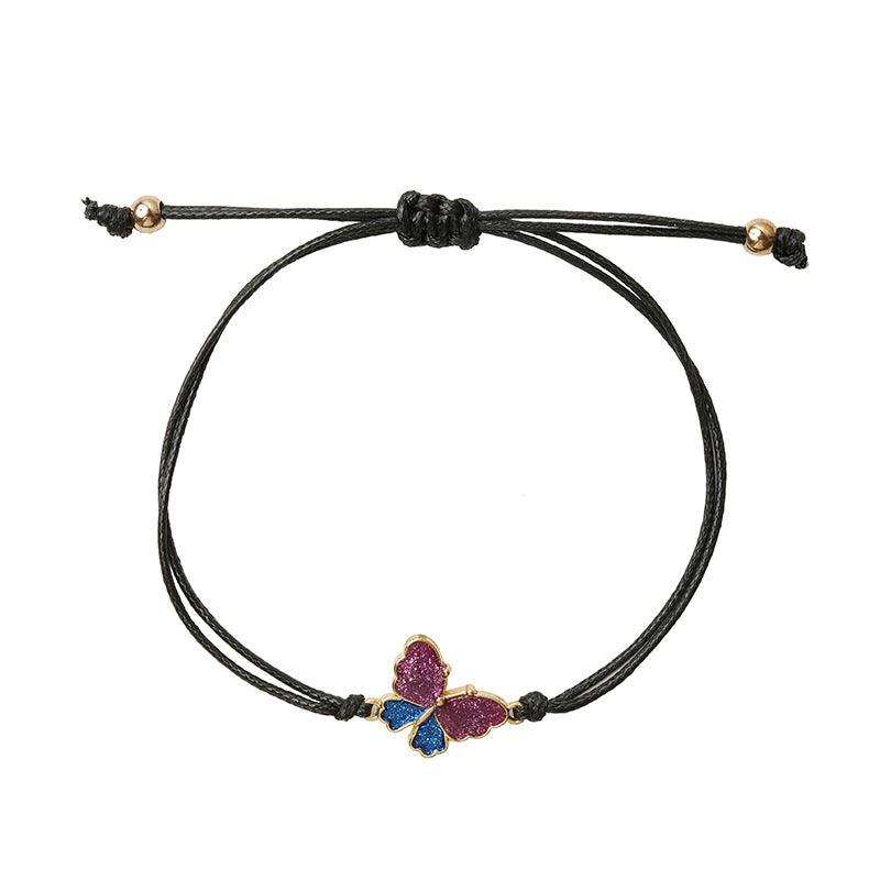Susie Butterfly Charms Braided Bracelet