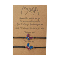 Susie Butterfly Charms Braided Bracelet