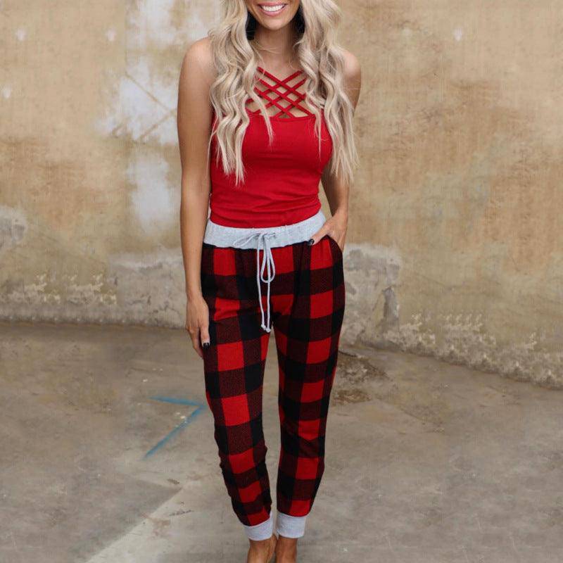 Annie Checkered Winter Pants