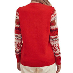 Carmella Round Neck Long Sleeve Pullover Sweater
