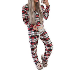 Delaney Checkered Christmas Pajama Set