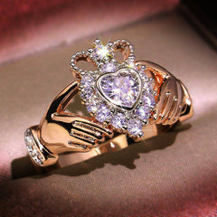 Tianna Zirconia Crowned Heart Ring