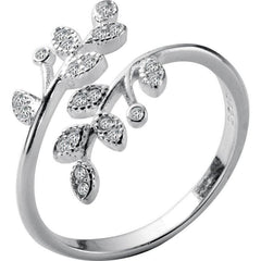 Delilah Twist Leafy Ring