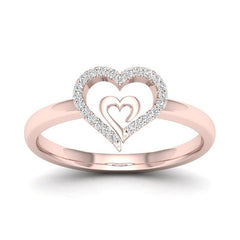 Cherish Crystal Heart Engagement Ring