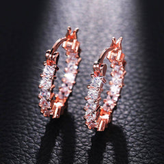 Yazmin Huggie Zircon Earrings
