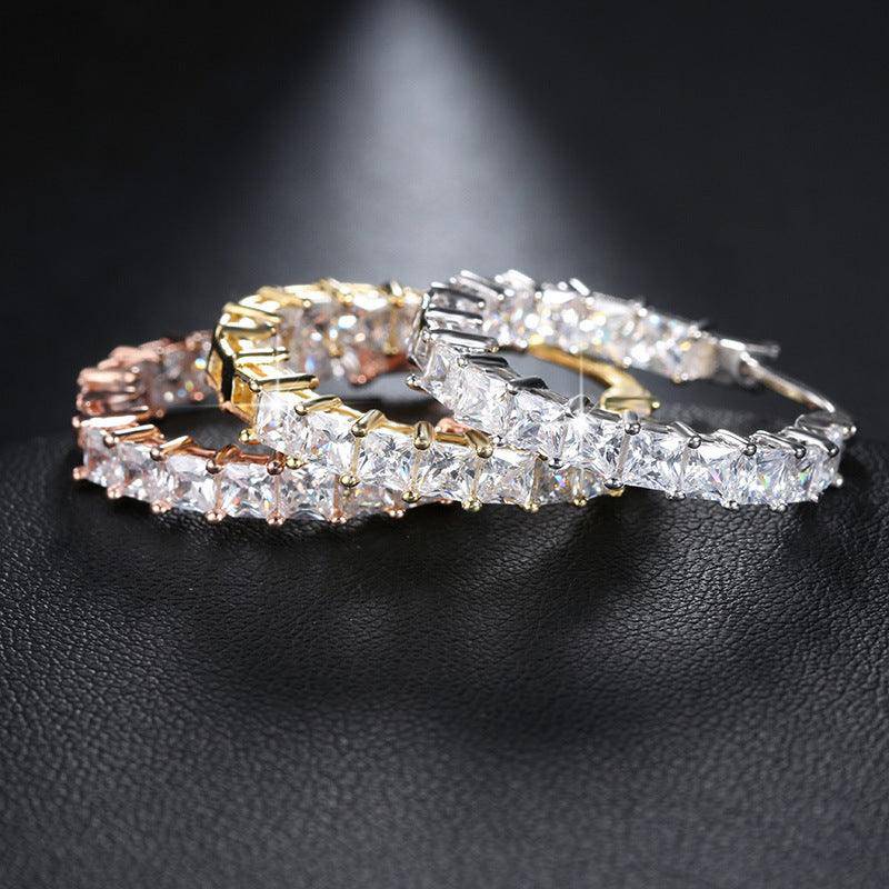 Yazmin Huggie Zircon Earrings