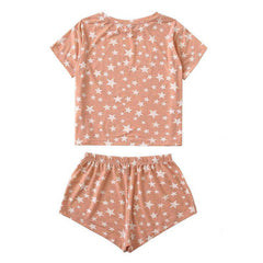 Cherish Comfy Shirt Top & Mini Shorts Sleepwear Set