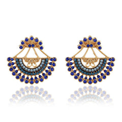 Laureen Colorful Sector Drop Earrings