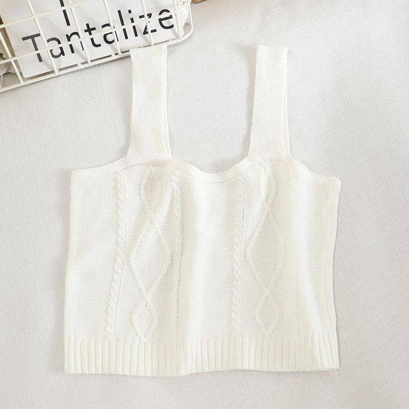 Kaylee Solid Knitted Tank Top
