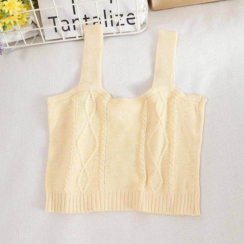 Kaylee Solid Knitted Tank Top