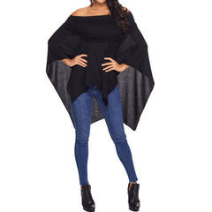 Kaitlin Solid Oversized Off Shoulder Top