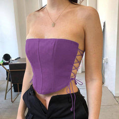 Kira Strapless Crop Top