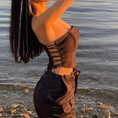 Kira Strapless Crop Top