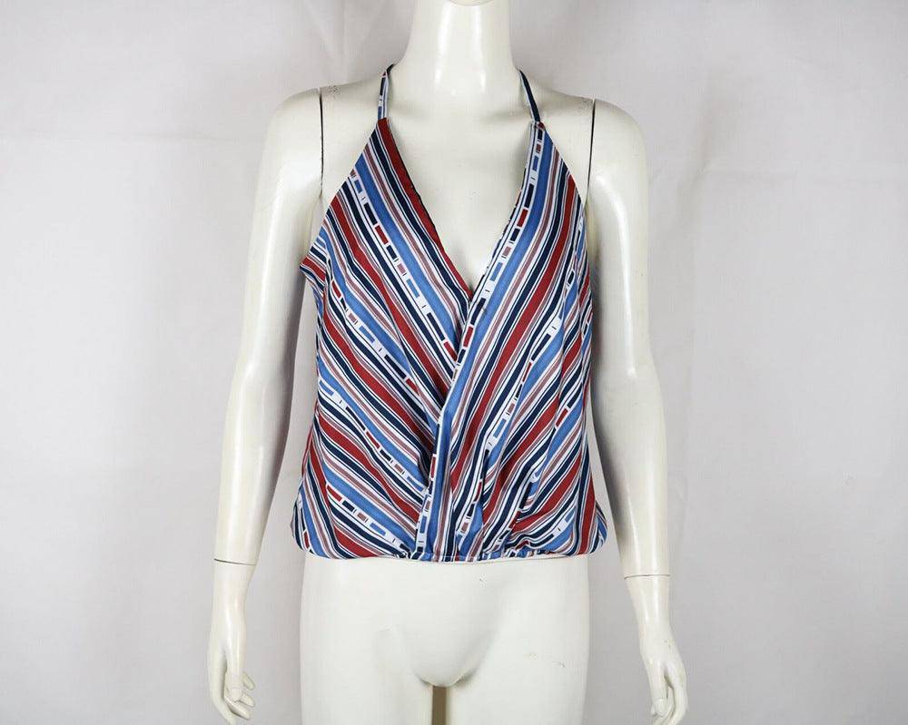 Lizeth Multi Color Spaghetti Strap Top