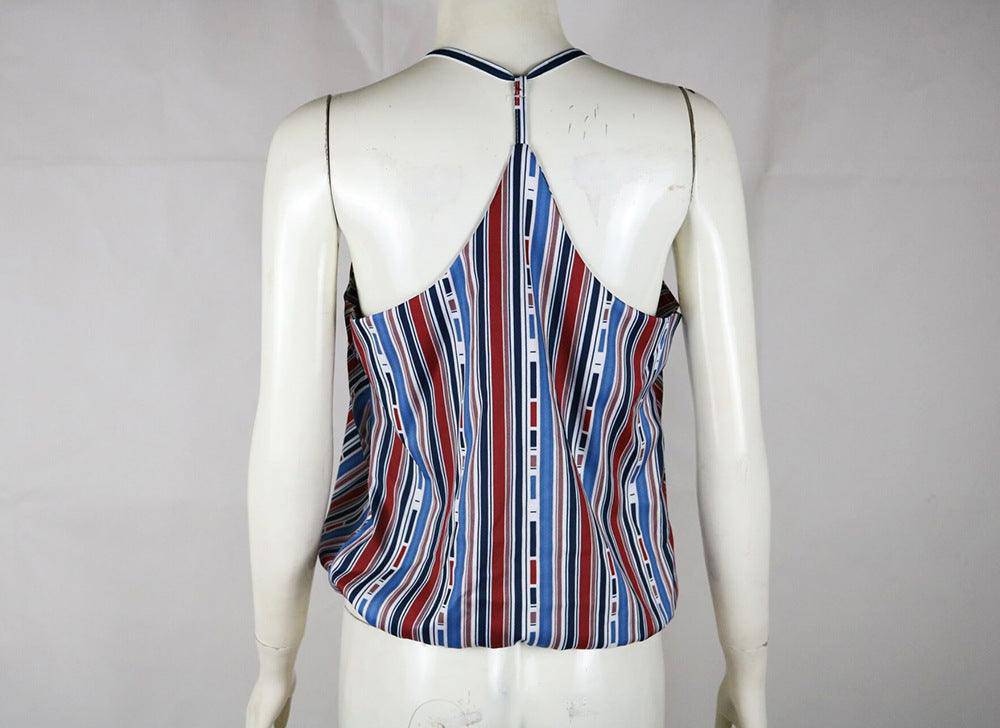 Lizeth Multi Color Spaghetti Strap Top