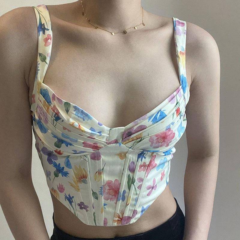 Noemi Floral Corset Top